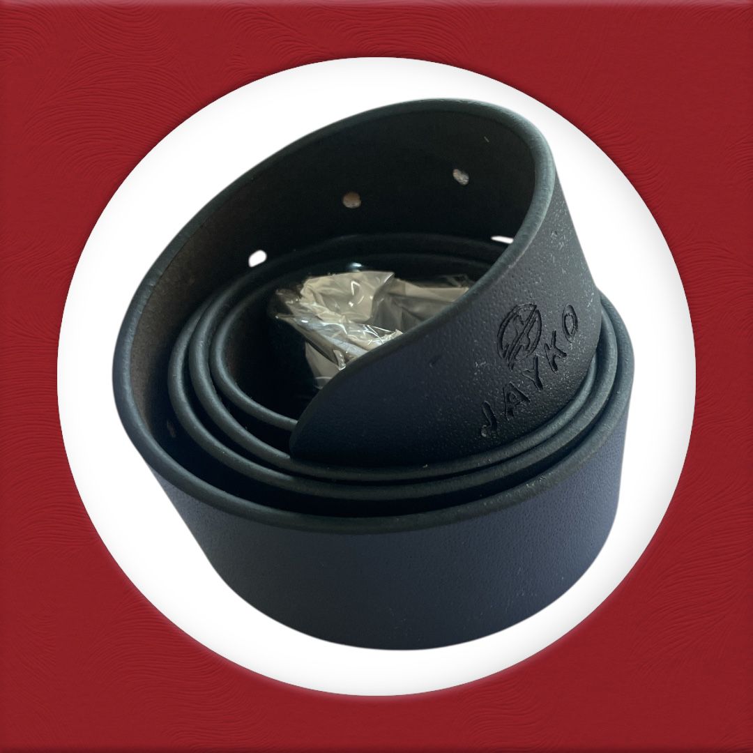 JAYKO BLACK LEATHER BELT